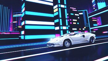Lamborghini Countach Retro Art , lamborghini-countach, retro, cars, lamborghini, artist, artwork, digital-art HD wallpaper