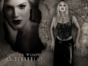 Black Widows, gothic, widows, girl, fantasy HD wallpaper