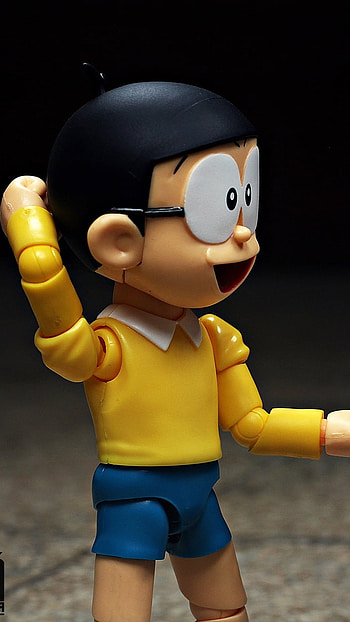 Nobita Doraemon, Happy, Nobita, Doraemon HD phone wallpaper