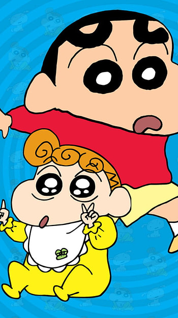 Shinchan, sibling time HD phone wallpaper