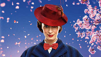 Emily Blunt, Mary Poppins Returns, smile, movie HD wallpaper