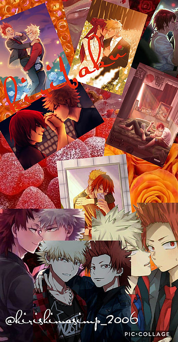 Kiribaku, bakugou, katsuki, mha, bnha, cute, orange, red, eijiro, eijiro kirishima, red riot, class 1a, kirishima, anime, katsuki bakugou HD phone wallpaper
