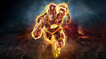 Flash The Running Fire , flash, superheroes, artist, artwork, digital-art, artstation HD wallpaper