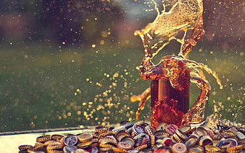Macro, Spray, Splash, Drink, Beverage, Cover, Wineglass, Goblet, Macro graphy, Lids HD wallpaper