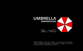 Resident Evil Umbrella Corp Logos Black Background HD wallpaper
