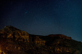 Nature, Night, Starry Sky, Elevation HD wallpaper
