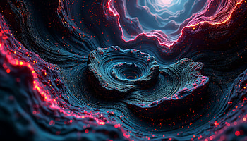 Abstract Black Swirls - Ultra, abstract black, Abstract, fractal, swirl, colorful HD wallpaper