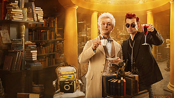 Good Omens : Aziraphale & Crowley Star David Tennant & Michael Sheen, David Tennant, Michael Sheen, Crowley (Good Omens), Aziraphale (Good Omens), TV Show, Good Omens HD wallpaper