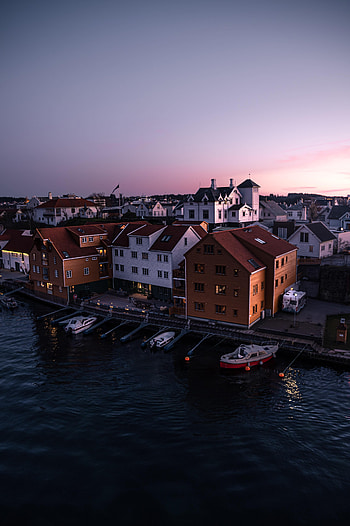 Cities, City, Pier, Evening, Wharf HD phone wallpaper