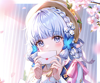 Kamisato Ayaka, Kamisato Ayaka (Genshin Impact), video game, Genshin Impact HD wallpaper