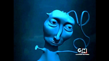 Perfect Cell reacts to the blue creature from Courage The Cowardly Dog HD wallpaper