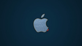 denim apple, blue, apple, denim, jeans HD wallpaper