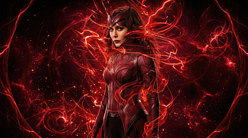 Scarlet Witch Dressed In Darkness, scarlet-witch, superheroes, artwork, art, digital-art, ai HD wallpaper