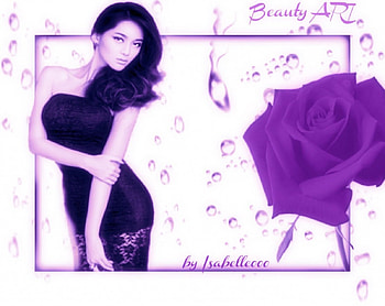 BeautyART., rose, art, woman, beauty HD wallpaper