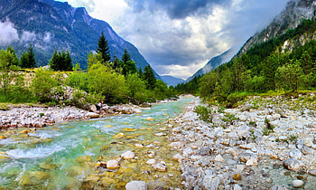 Soca, Rivers HD wallpaper