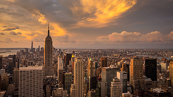 New York Sunset, Popular backgrounds, Vibrant , Serene beauty HD wallpaper
