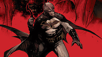 Batman, red, comics, superhero HD wallpaper