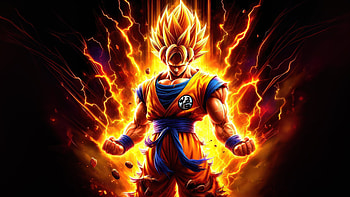 Unbreakable Spirit Of Goku, goku, artwork, anime, ai, digital-art, art, artist, deviantart HD wallpaper