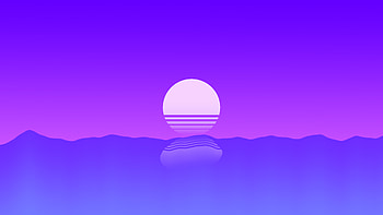 Sunset Outrun Minimalism , sunset, minimalism, minimalist, artist, artwork, digital-art HD wallpaper