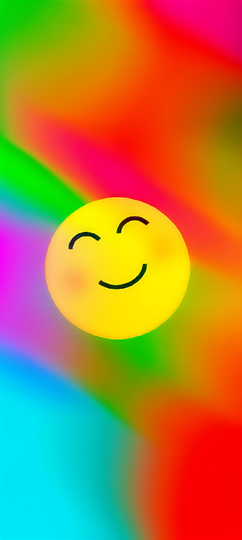 Happy, emoji, colorful HD phone wallpaper