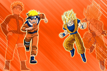 Goku and Naruto, naruto, goku, shippuden, z HD wallpaper