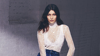 Bella hadid, elle, hoot, white top HD wallpaper
