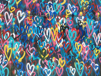 Heart Painted Wall , heart, love, wall, graphy HD wallpaper