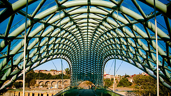 Bridge of Peace, Tbilisi tourism, Travel architecture, Page 2 HD wallpaper