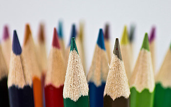 Macro, Form, Colored Pencils, Spearhead, Prick, Colour Pencils, Set HD wallpaper
