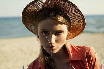 Hat, women, girl, model HD wallpaper