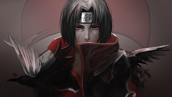 Red Eyes Itachi Uchiha Naruto Naruto HD wallpaper