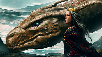 Rhaenyra and Syrax, Rhaenyra Targaryen, TV Show, House of the Dragon HD wallpaper
