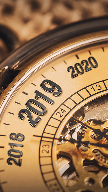 New Year 2019, Clock HD phone wallpaper