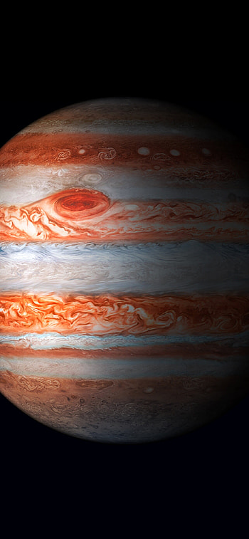 Jupiter, iPad Pro , Black background, R space HD phone wallpaper