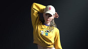 Girl Baseball Cap Art , artist, artwork, digital-art, artstation HD wallpaper