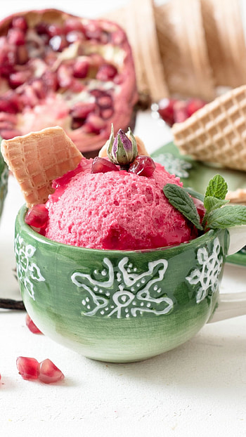 Food ice cream, Delicious and indulgent, Tempting dessert, Cool and creamy HD phone wallpaper