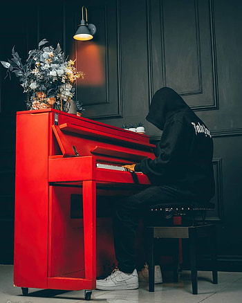 Piano, keyboard, stool HD phone wallpaper