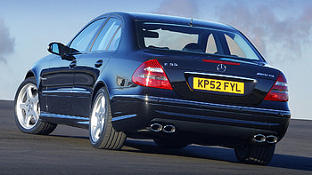 Mercedes Benz E 55 Amg, Vehicles, Black Car, Car, Sedan, Mercedes Benz HD wallpaper