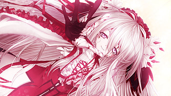blood cura view 3, fade, cura, blood, pink hair, sad eyes HD wallpaper