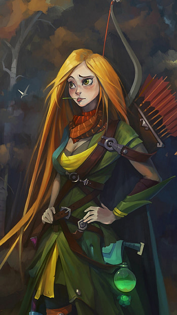 Windranger, Dota 2 HD phone wallpaper