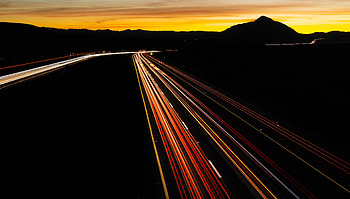 Road Turn Backlight Long Exposure , long-exposure, road, graphy HD wallpaper