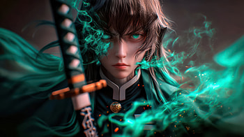 Ghostfire Samurai, samurai, ai, sword, artist, artwork, art, digital-art HD wallpaper