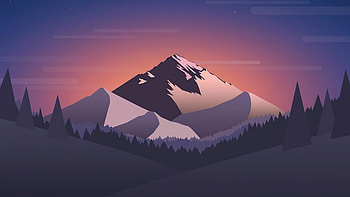 Pleasant Landscape Mountain , mountains, minimalism, minimalist, artist, artwork, digital-art HD wallpaper