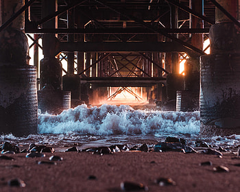 Nature, Stones, Sea, Bridge, Design, Construction HD wallpaper