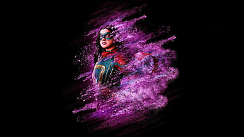 Kamala Khan In The Marvels, the-marvels, ms-marvel, kamala-khan, 2023-movies, movies, artwork, artist, superheroes HD wallpaper