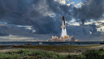 Space Shuttle, Launch, Space, mars, Shuttle HD wallpaper