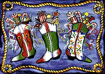Western Christmas 1, cowboys, December, art, Jesus, Savior, illustration, cowgirls, artwork, occasion, wide screen, holiday, Christmas, western HD wallpaper