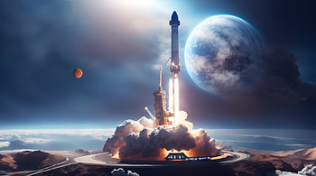 SpaceX, artistic, space HD wallpaper