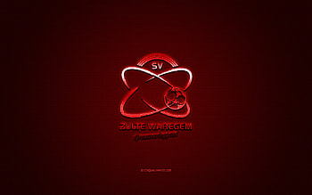 Zulte Waregem, Belgium football club, Jupiler Pro League, red logo, red carbon fiber background, Belgian First Division A, football, Waregem, Belgium, Zulte Waregem logo HD wallpaper