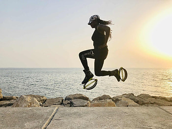 Kangoo jump exercise in Ras Al Khaimah, Exciting new fitness trend, Amazing results, Jumping in style HD wallpaper